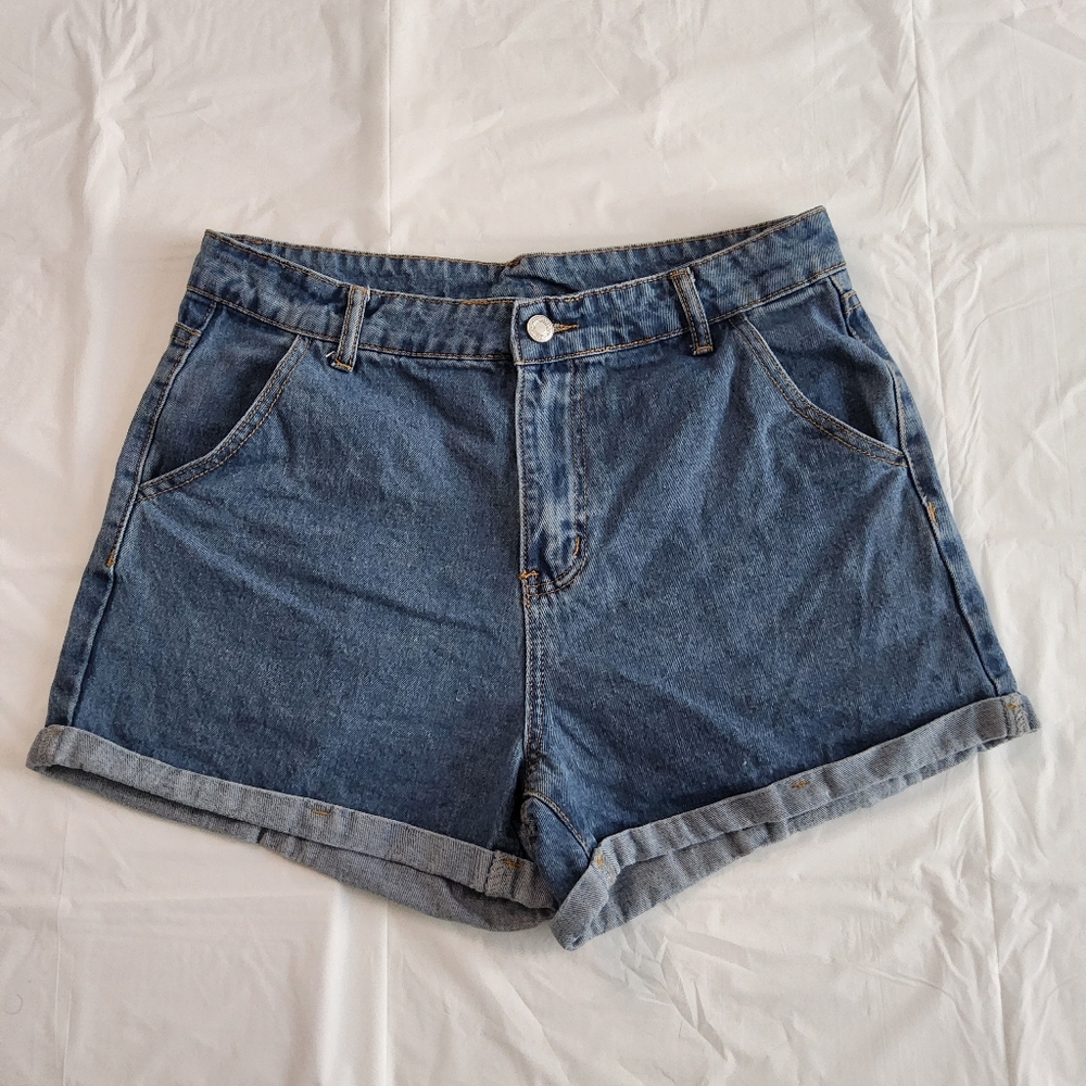 SHEIN Blue Denim Women's Shorts